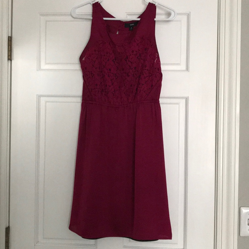 Maroon Sleeveless Dress